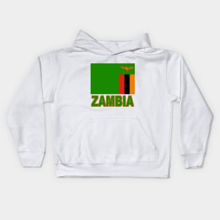 The Pride of Zambia - Zambian Flag Design Kids Hoodie